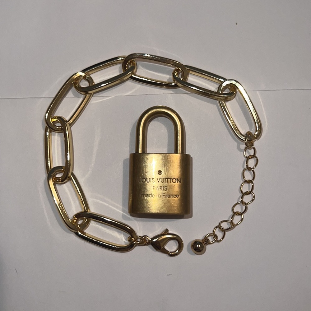 LV Lock # 337 (no key) with unbranded bracelet
